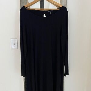 eileen fisher black dress XL